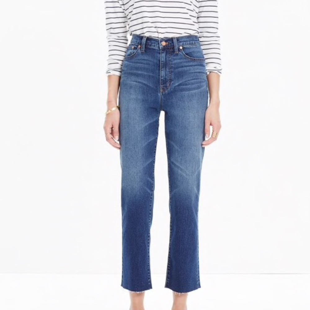 Madewell High Riser Crop Flare Jeans 26
